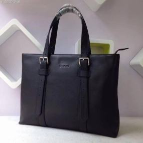 new black leather handbag handsome fashion big selling  Briefcase Bag