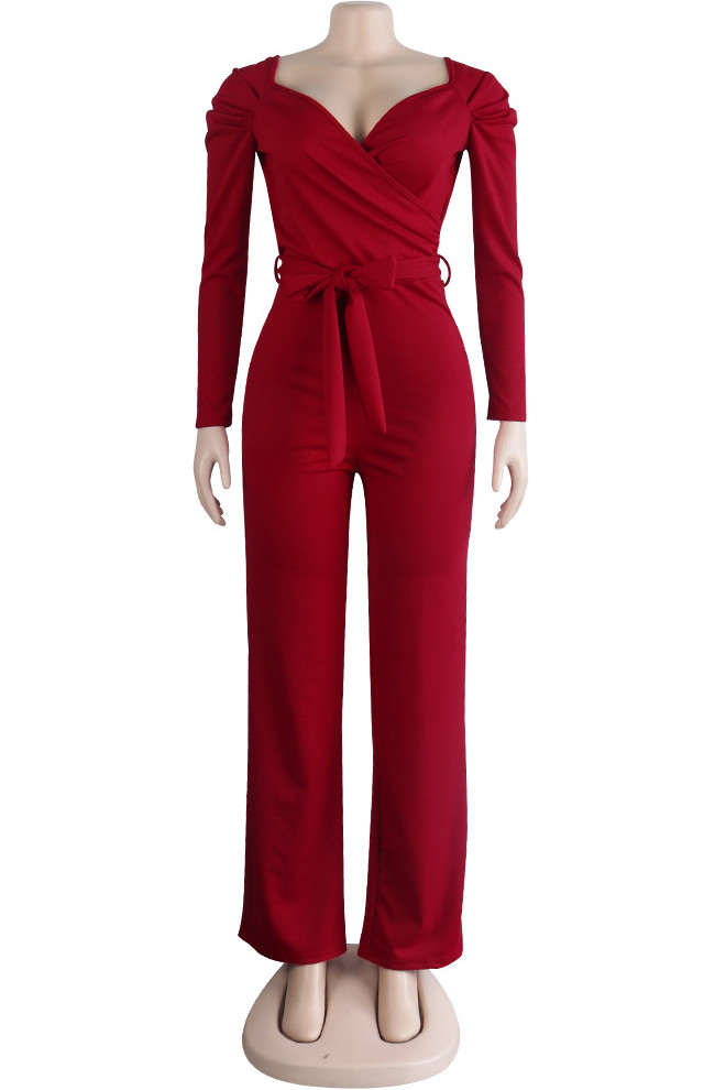 red workers jumpsuit