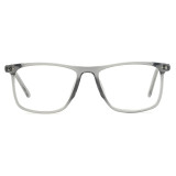 Clear Grey Square TR90 Glasses with Clip On Sunglasses LC7806 - Stylish & Functional