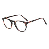 Olet Round Prescription Glasses Tortoise Acetate Frame Medium Size 2112058