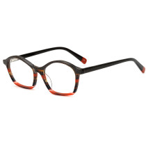 Olet Cat Eye Prescription Glasses Multicolor Acetate Frame Small Size LA1065C2