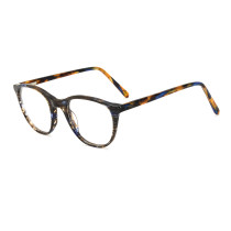 Olet Chic Round Prescription Glasses Multicolor Acetate Frame Medium Size 2262105