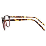 Olet Round Prescription Glasses Red Acetate Frame Medium Size 2142055