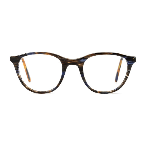 Olet Chic Round Prescription Glasses Multicolor Acetate Frame Medium Size 2262105