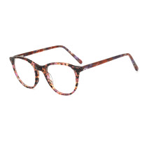 Olet Chic Round Prescription Glasses Tortoise Acetate Frame Medium Size 2262106