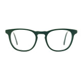 Olet Classic Round Prescription Glasses Green Acetate Frame Medium Size 2242097