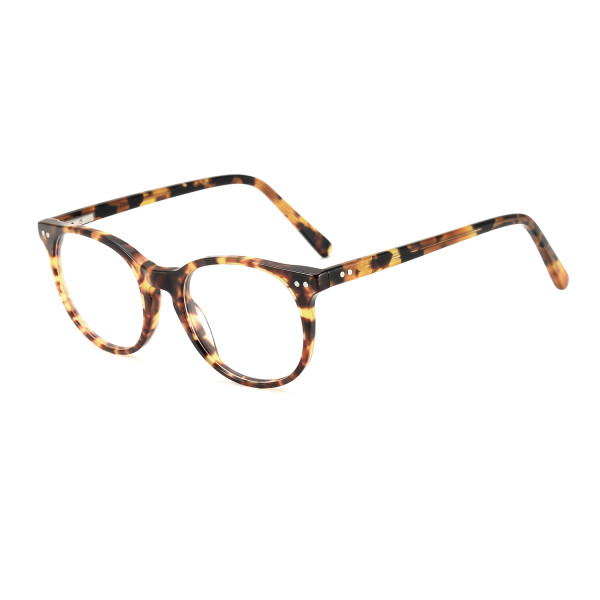 Olet Classic Round Prescription Glasses Tortoise Acetate Frame Small Size 2252099
