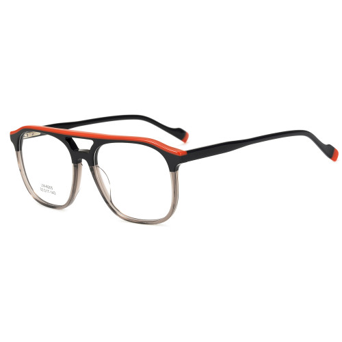 Olet Aviator Prescription Glasses Multicolor Acetate Frame Oversized LM6005C1