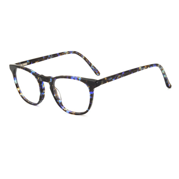 Olet Classic Round Prescription Glasses Multicolor Acetate Frame Medium Size 2242096