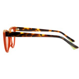 Olet Cat Eye Prescription Glasses Red Acetate Frame Medium Size LM6004C4