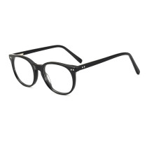 Olet Classic Round Prescription Glasses Black Acetate Frame Small Size 2252020