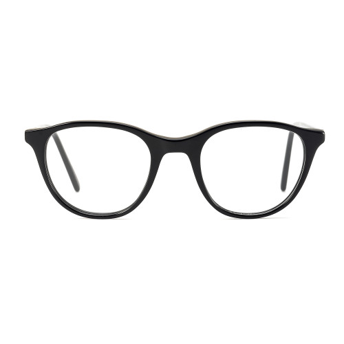 Olet Chic Round Prescription Glasses Black Acetate Frame Medium Size 2262020