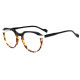 Olet Round Prescription Glasses Black/Tortoise Acetate Frame Medium Size LM6006C1