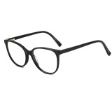 Olet Round Prescription Glasses Black Acetate Frame Medium Size 2202020