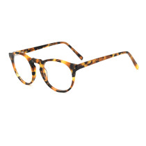 Olet Round Prescription Glasses Tortoise Acetate Frame Small Size 2232091