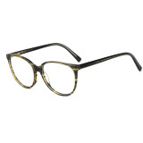 Olet Round Prescription Glasses Yellow Tortoise Acetate Frame Medium Size 2202082