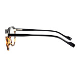 Olet Round Prescription Glasses Black/Tortoise Acetate Frame Medium Size LM6006C1