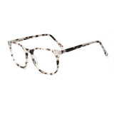 Olet Round Prescription Glasses Milky Acetate Frame Medium Size 2192079