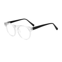 Olet Vintage Round Prescription Glasses Clear Acetate Frame Medium Size 2122067