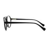 Olet Aviator Round Prescription Glasses Black Acetate Frame Medium Size 2182020