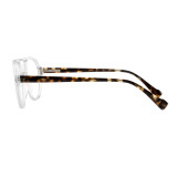 Olet Aviator Round Prescription Glasses Clear Acetate Frame Medium Size 2182074