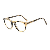 Olet Vintage Round Prescription Glasses Tortoise Acetate Frame Medium Size 2152064