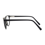 Olet Round Prescription Glasses Black Acetate Frame Medium Size 2152020