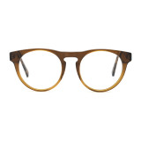 Olet Round Prescription Glasses Brown Acetate Frame Medium Size 2122066