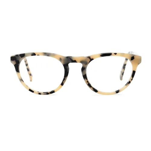 Olet Vintage Round Prescription Glasses Tortoise Acetate Frame Medium Size 2152064