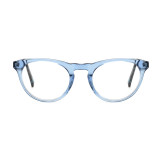 Olet Vintage Round Prescription Glasses Blue Acetate Frame Medium Size 2152063