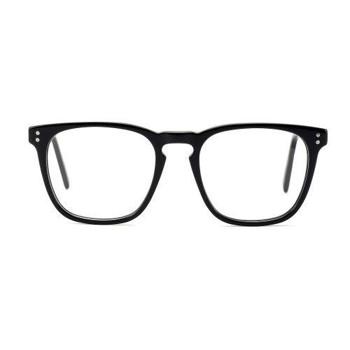 Olet Square Prescription Glasses Black Acetate Frame Medium Size 2132020