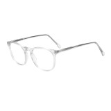 Olet Round Prescription Glasses Transparent Acetate Frame Medium Size 2212088