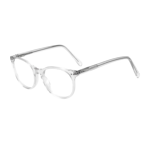 Olet Classic Round Prescription Glasses Clear Acetate Frame Small Size 2252101