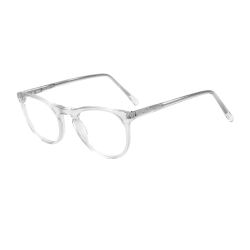 Olet Round Prescription Glasses Clear Acetate Frame Small Size 2112059
