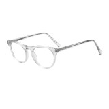 Olet Vintage Round Prescription Glasses Transparent Acetate Frame Medium Size 2152065