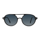 Olet Aviator Round Prescription Glasses Black Acetate Frame Medium Size 2182020