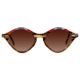 Olet Cat Eye Prescription Glasses Multicolor Acetate Frame Oversized LA1069C4