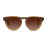 Olet Round Prescription Glasses Brown Acetate Frame Medium Size 2122066