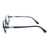 Olet Prescription Glasses Titanium Eyeglasses Blue Square Frame Oversize for Men LP8034C4