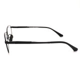 Olet Prescription Glasses Titanium Eyeglasses Black Square Frame Medium Size LP8018C4