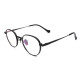 Olet Prescription Glasses Titanium Eyeglasses Black Round Frame Small Size LP22150C1