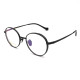 Olet Prescription Glasses Titanium Eyeglasses Black Round Frame Medium Size LP22155C1