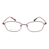 Olet Prescription Glasses Titanium Eyeglasses Purple Oval Frame Large Size for Women LP8029C4