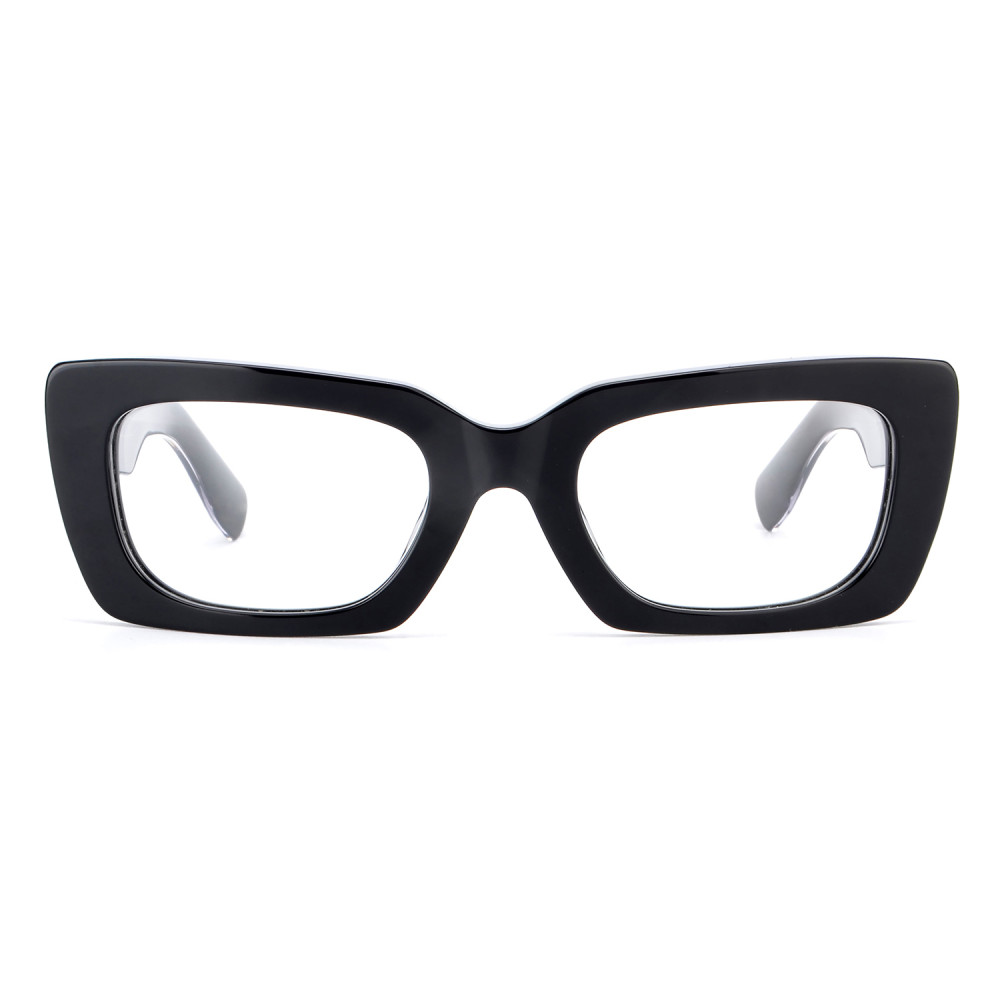 Thick black frame prescription glasses shop
