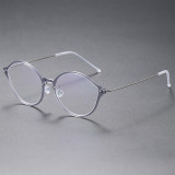 Acetate/Titanium Glasses 6558 - Wide Size