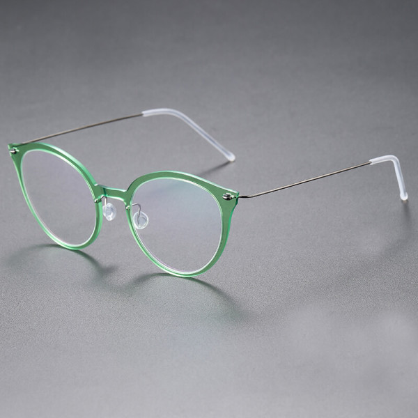 Acetate/Titanium Glasses 6548 - Medium Size