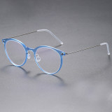 Acetate/Titanium Glasses 6537 - Medium Size