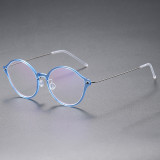 Acetate/Titanium Glasses 6558 - Wide Size