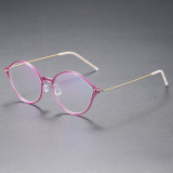 Acetate/Titanium Glasses 6558 - Wide Size