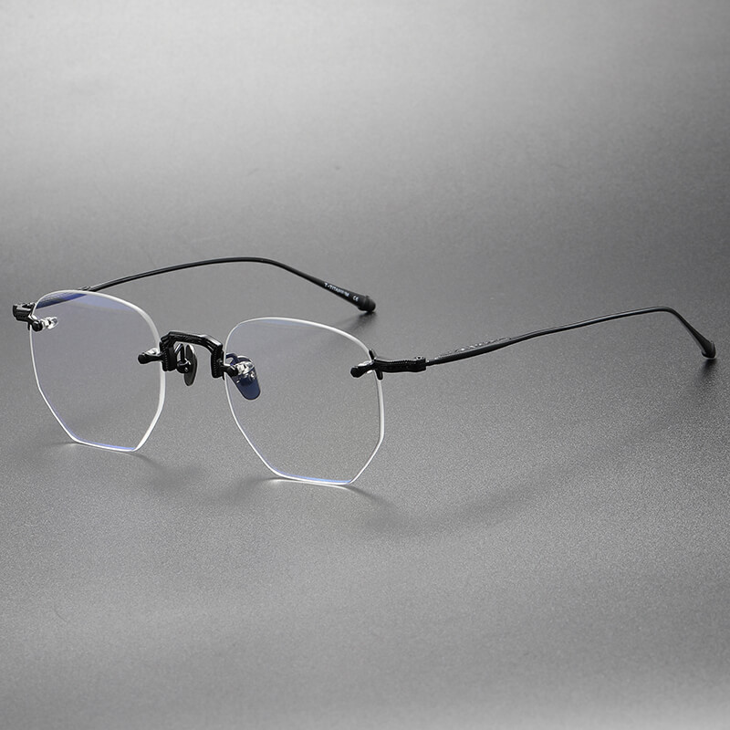 Rimless Titanium Glasses M3104 Medium Size